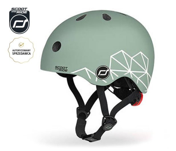 Scoot & Ride Kask Ochronny XXS-S dla dzieci 1-5 lat Green Lines - 1039896 - zdjęcie 2